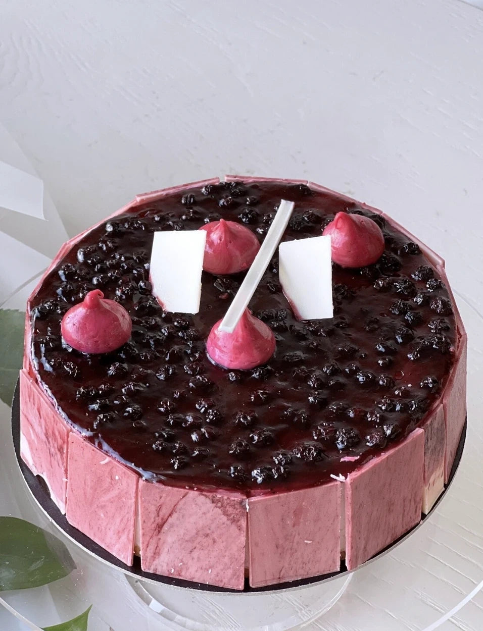 BlueBerry Cheese Cake with Roses