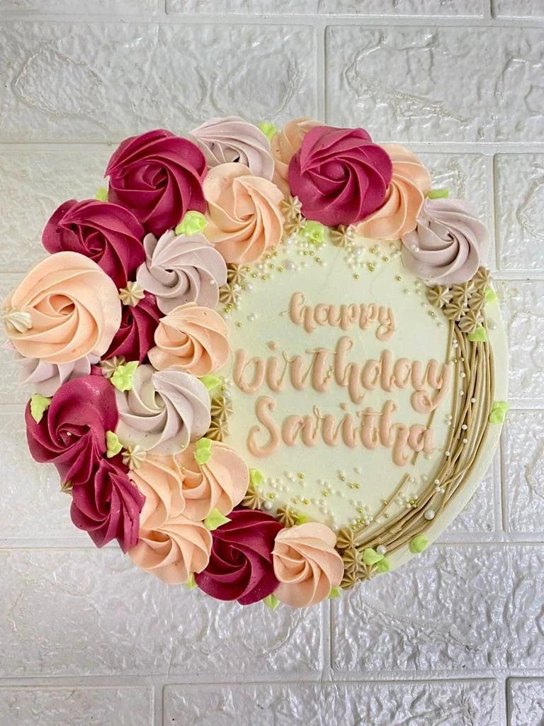 Buttercream Rosette Cake