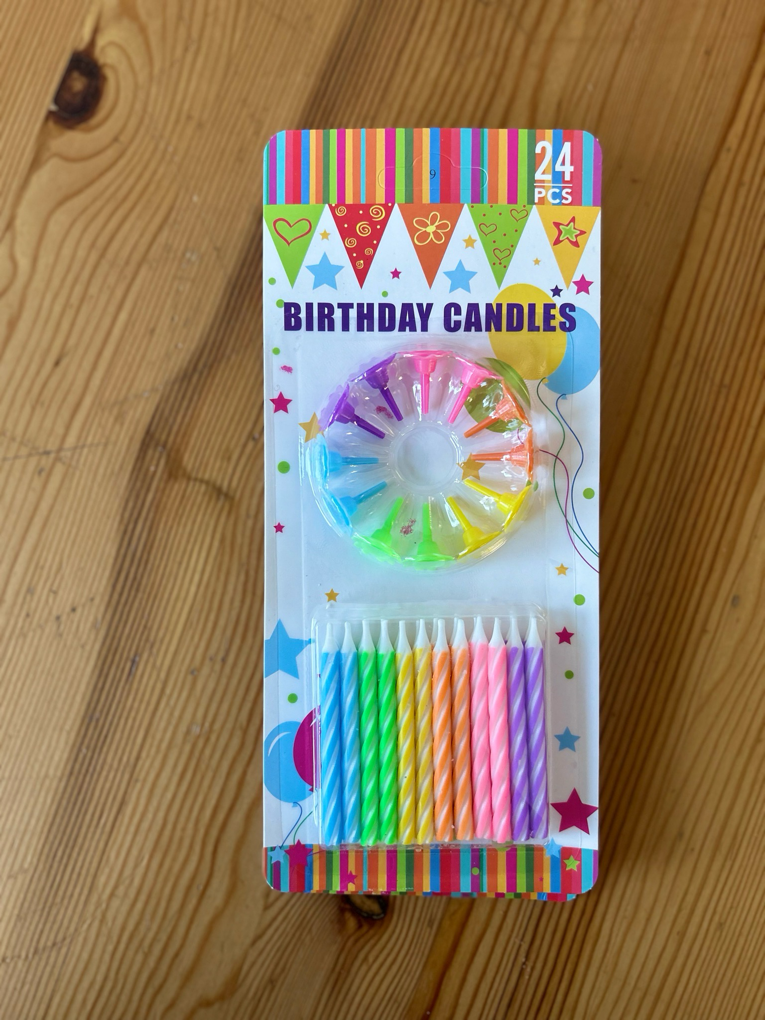 Pack Candles Multi Color (24pcs)