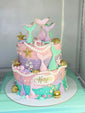 Mermaid Cake - 2 tier Buttercream Cake