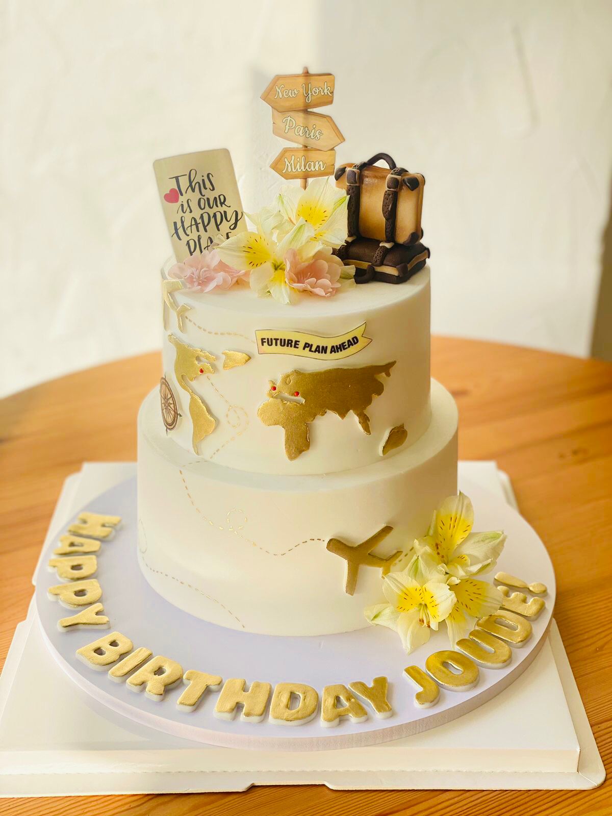 Farewell Cake-2 tier Buttercream
